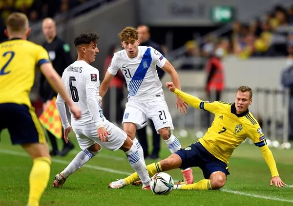 Grecia cayó ante Suecia