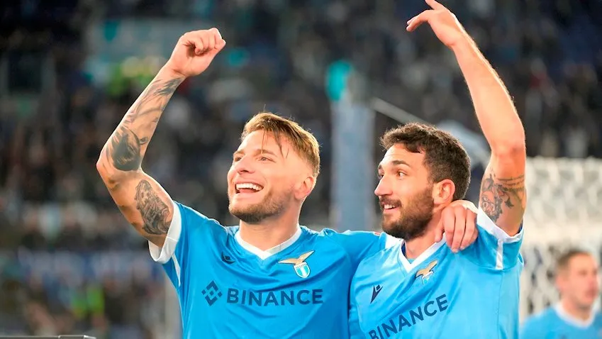EFE Ciro Immobile festejando partido con la Lazio
