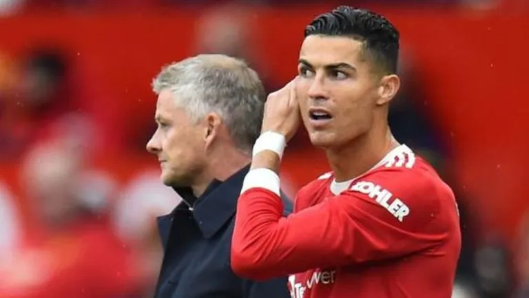 Cristiano Ronaldo tuvo diferencias con Ole Gunnar Solskjaer