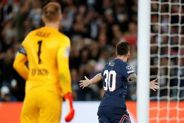 Messi festeja uno de sus goles