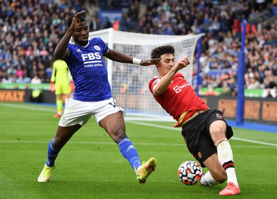 Harry Maguire en su regreso con el United