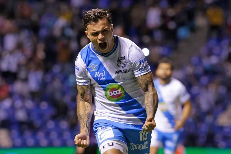 Christian Tabó celebrando su gol