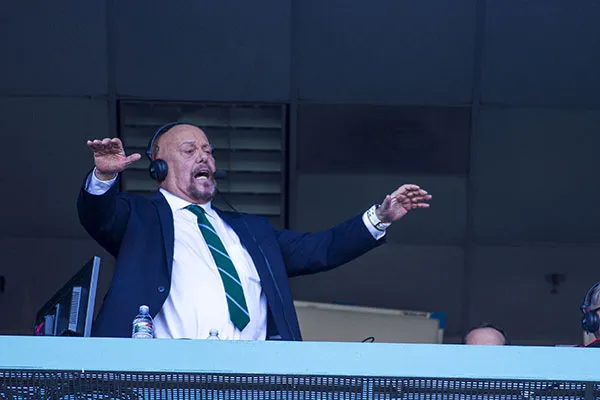 El Perro Bermúdez durante un partido