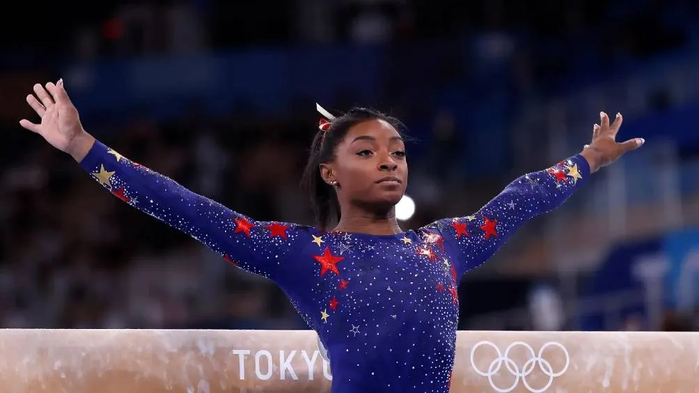 Simone Biles en una competencia