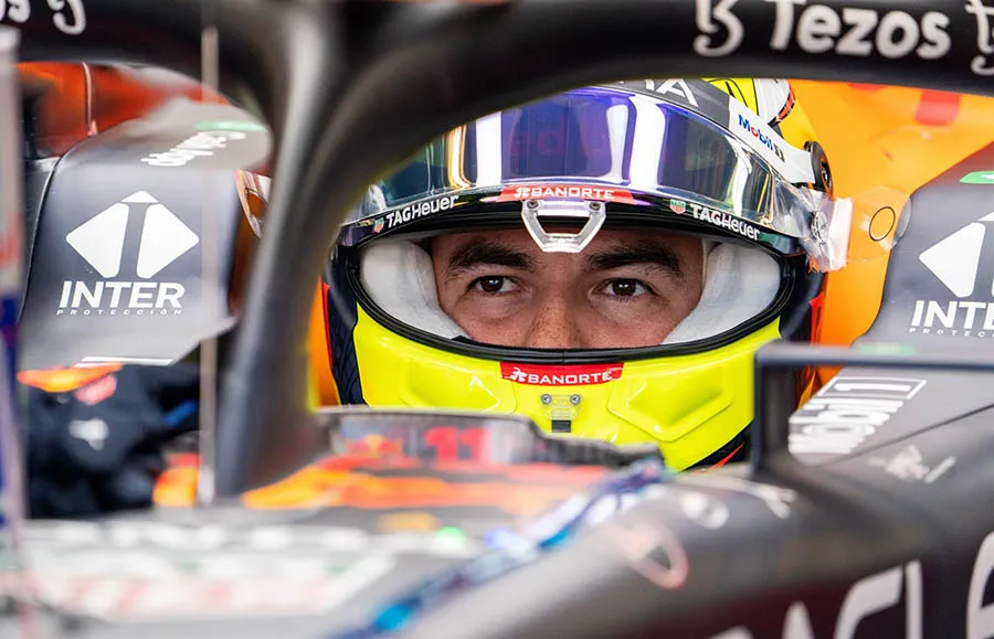 Pérez en su bólido