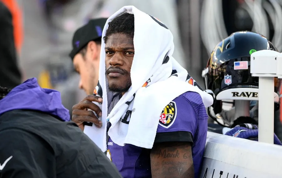 AP Lamar Jackson durante la derrota ante Bengals
