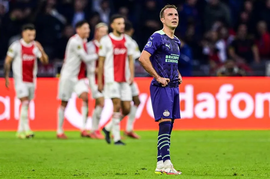 Mario Gotze en derrota vs Ajax