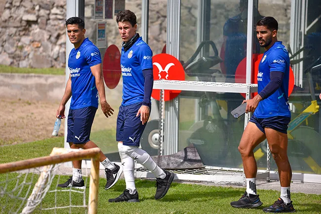 Chapo, con sus compañeros en un entrenamiento