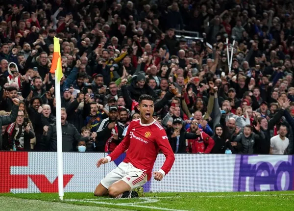 Cristiano Ronaldo celebra con el United