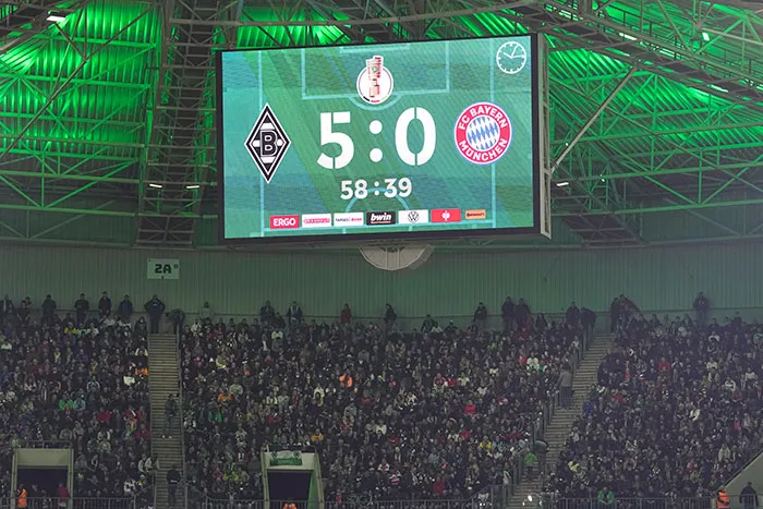 Marcador en el Borussia Park