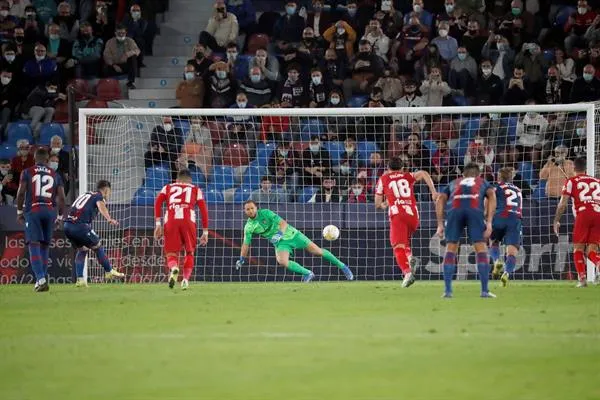 Atlético y Levante repartieron unidades