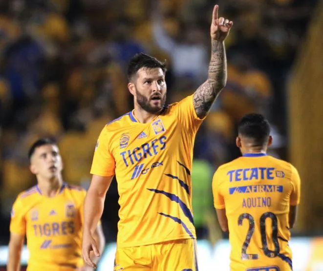 Gignac, en festejo de gol