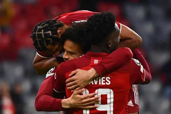 Jugadores del Bayern en festejo