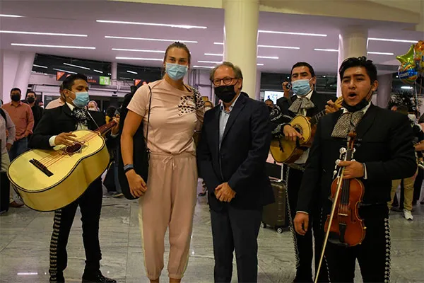 El ambiente en el aeropuerto de Guadalajara