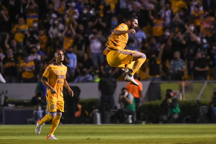 Gignac tras meter gol a favor de Tigres