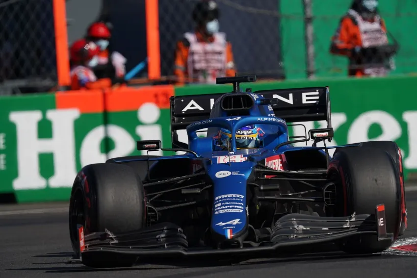 Fernando Alonso en el GP de México