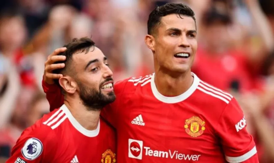 Bruno Fernandes con CR7
