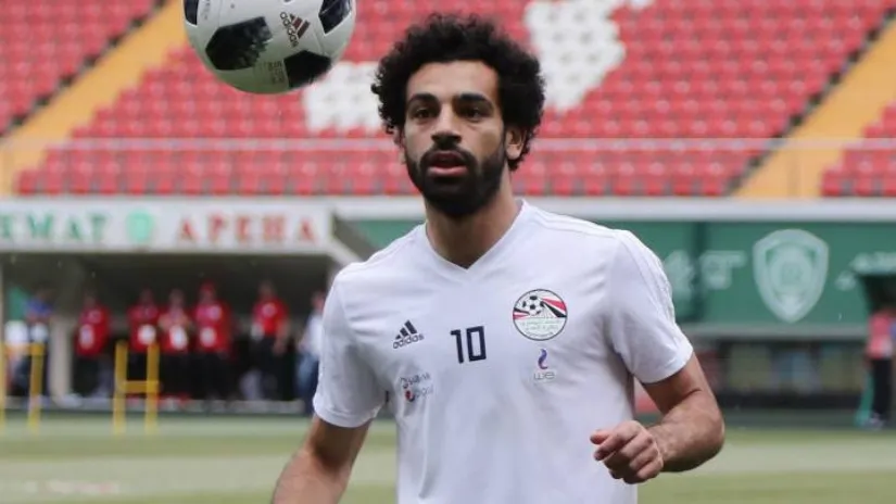 ESPECIAL Mohamed Salah en un partido de Egipto