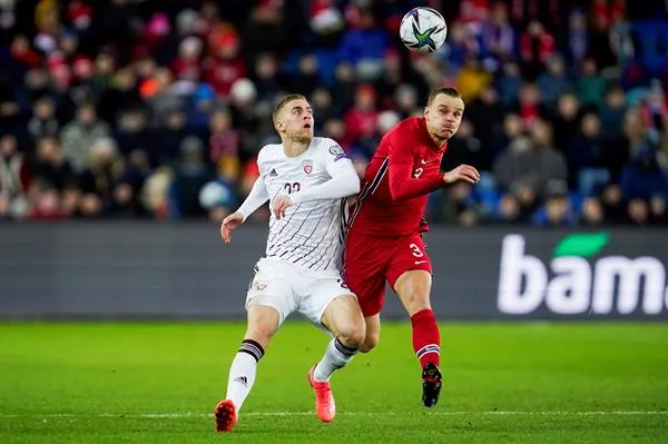 Noruega empató con Letonia