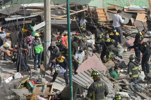 EFE Viviendas en en la colonia Pensil Norte tras explosión
