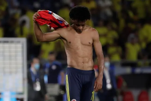 Juan Cuadrado en lamento con Colombia