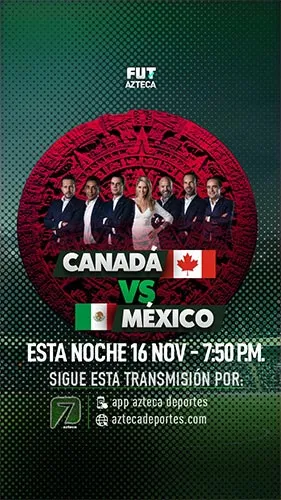 El equipo de TV Azteca para la transmisión