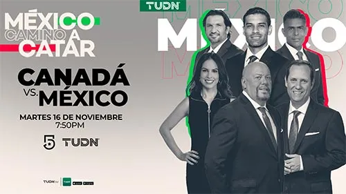 El equipo de TUDN para el Canadá vs México