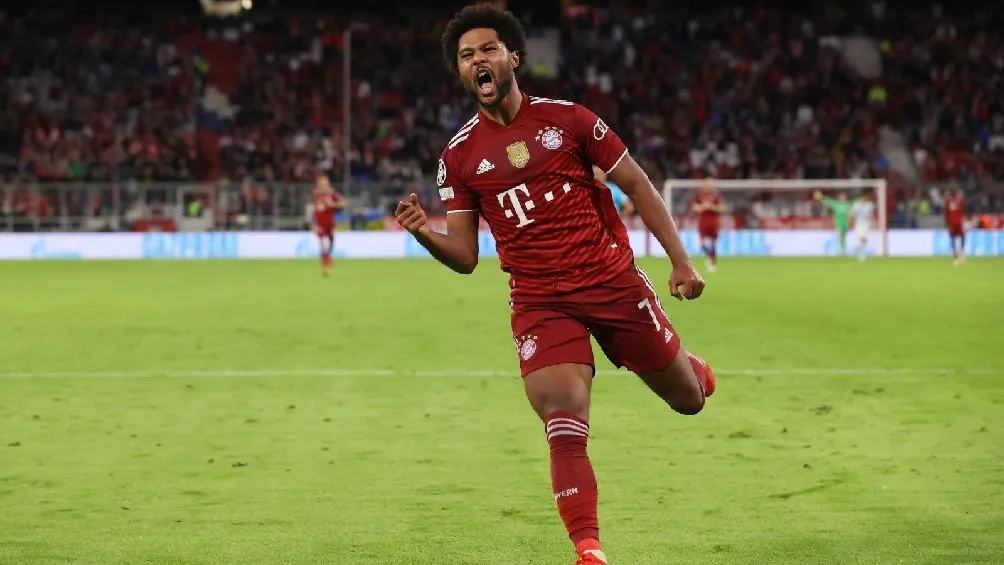 TWITTER | @SERGEGNABRY Serge Gnabry festejando gol con el Bayern Múnich