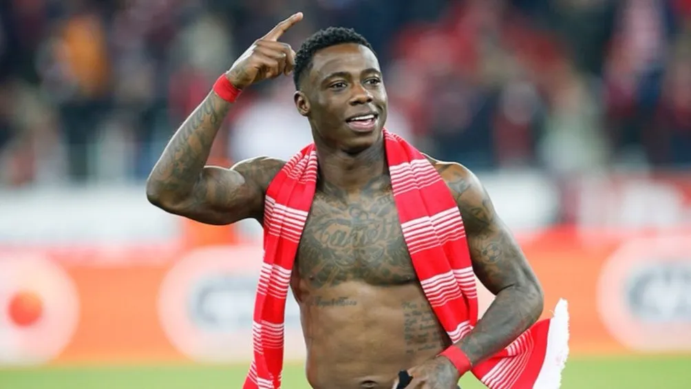 TWITTER | @QPROMES Quincy Promes festejando con el Spartak de Moscú