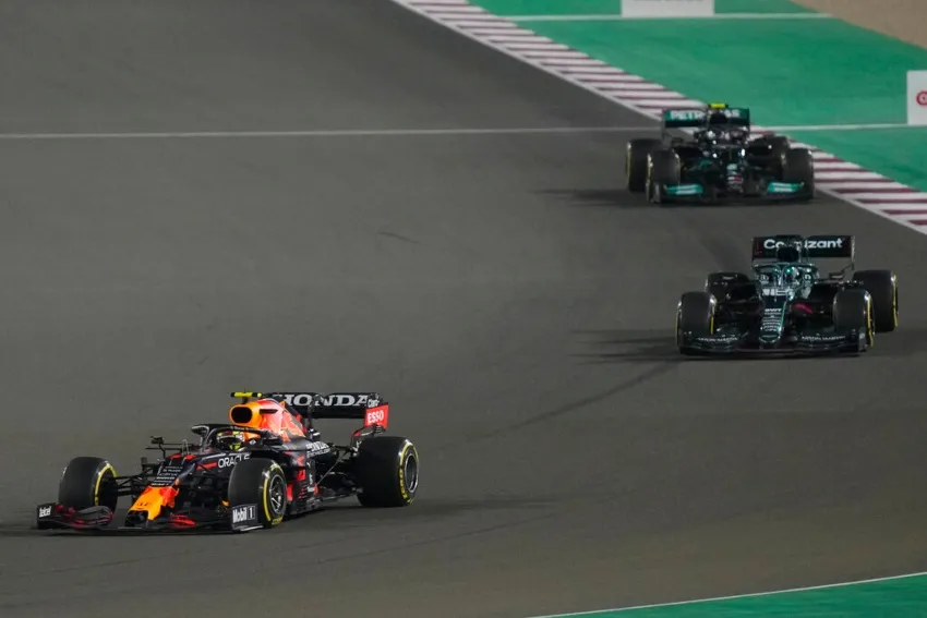 Sergio Pérez en el GP de Qatar