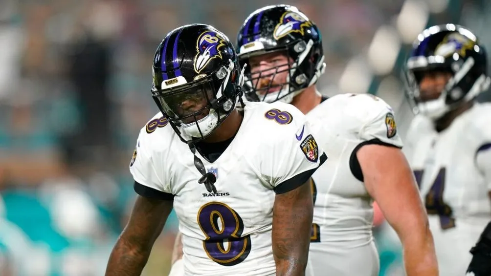 Jackson en un partido con Ravens