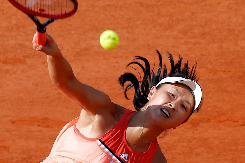 Peng Shuai en acción