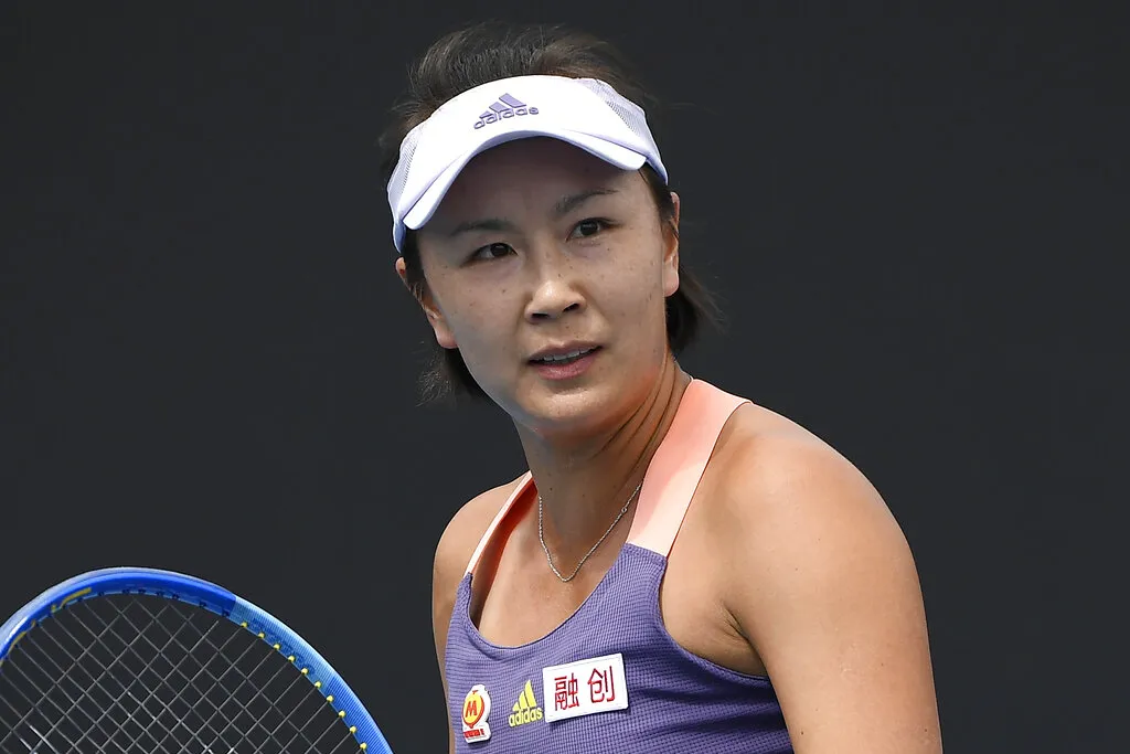 Peng Shuai en acción