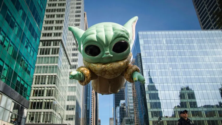 AP Globo de Baby Yoda Desfile del Día de Acción de Gracias