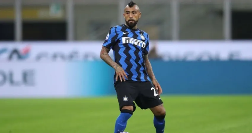 EFE Arturo Vidal en un partido del Inter de Milán