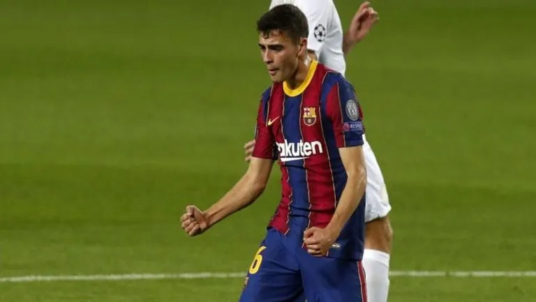 AP Pedri González festeja un gol con el Barcelona
