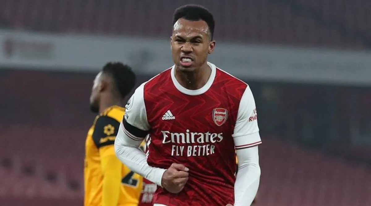 Gabriel, en festejo de gol