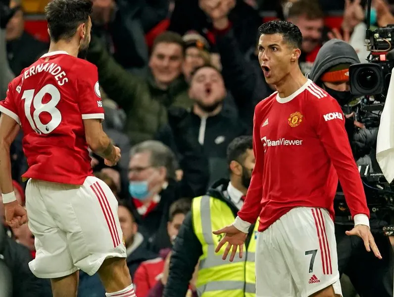 AP Cristiano en festejo de su diana ante el Arsenal