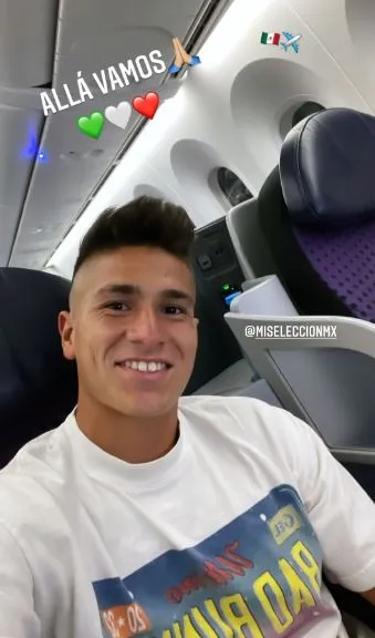 INSTAGRAM @benjagaldames Benjamín Galdames presume su viaje a México