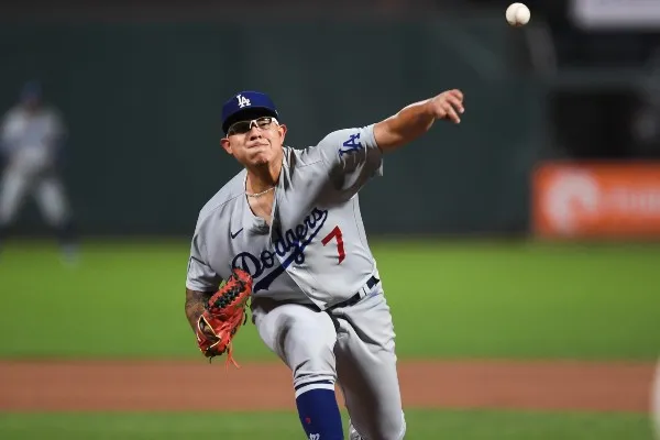 TWITTER @LosDodgers Julio Urías como pitcher de los Dodgers