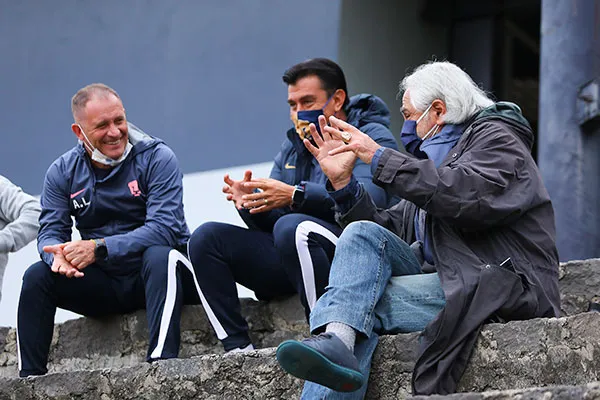 Mejía Barón en un partido de la Sub 20 de Pumas