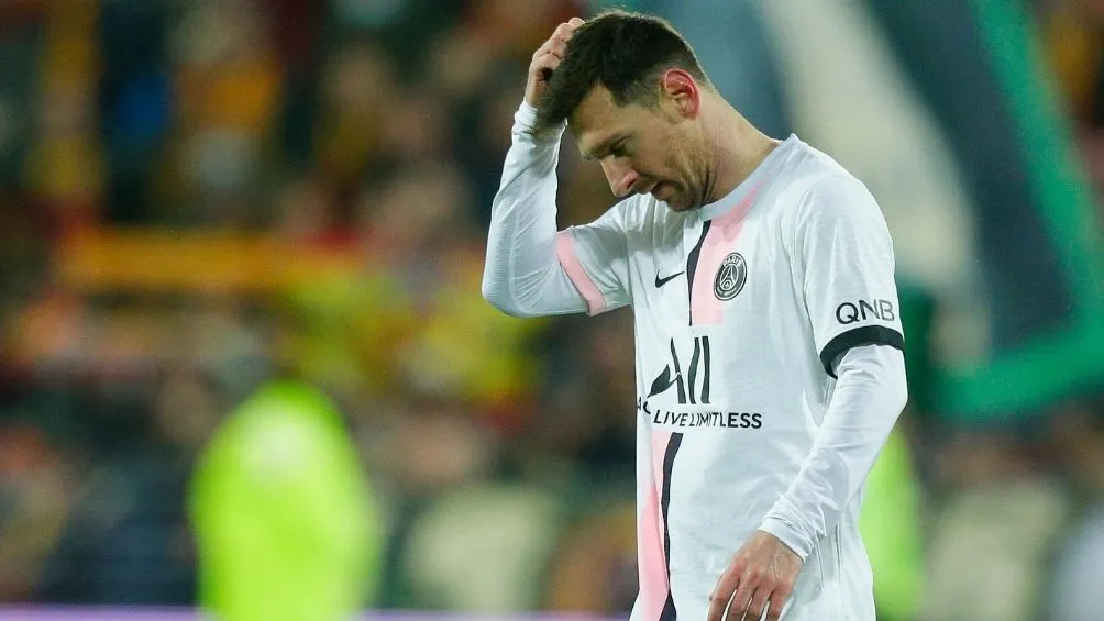 Messi en un partido con el PSG