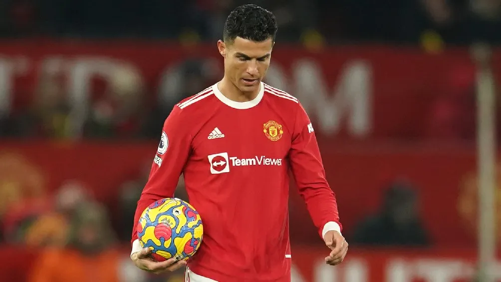 Crisiano Ronaldo previo a un partido con el Manchester United
