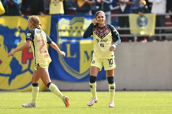 La jugadora tras una anotación