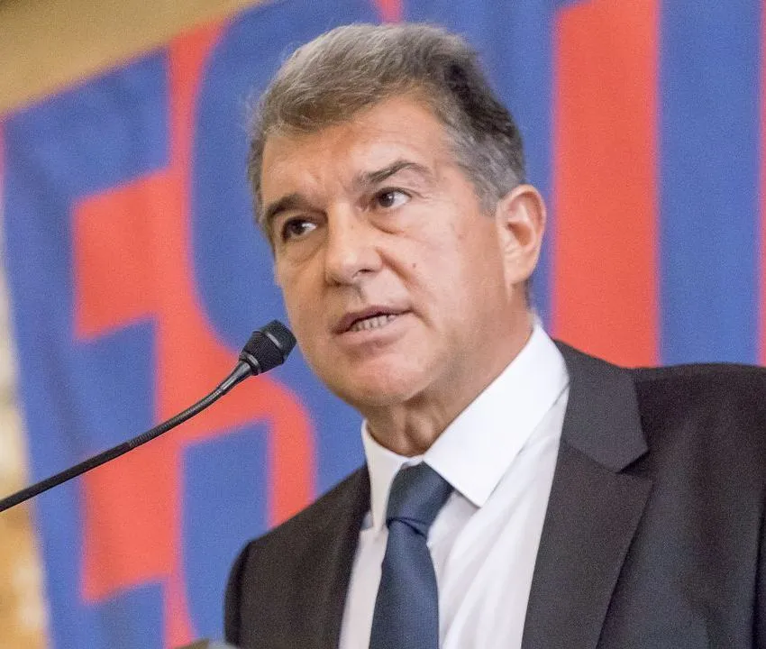 Laporta en sus primeros días como Presidente Culé