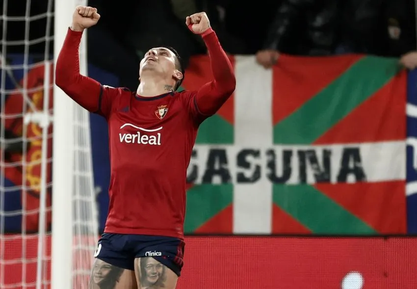 'Chimy' Ávila tras anotar el empate