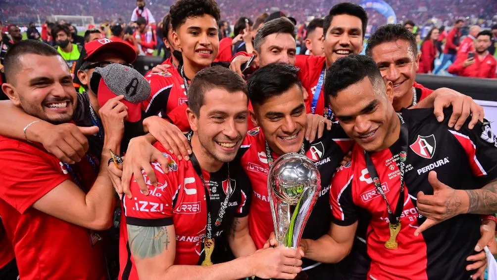 Jugadores del Atlas en festejo