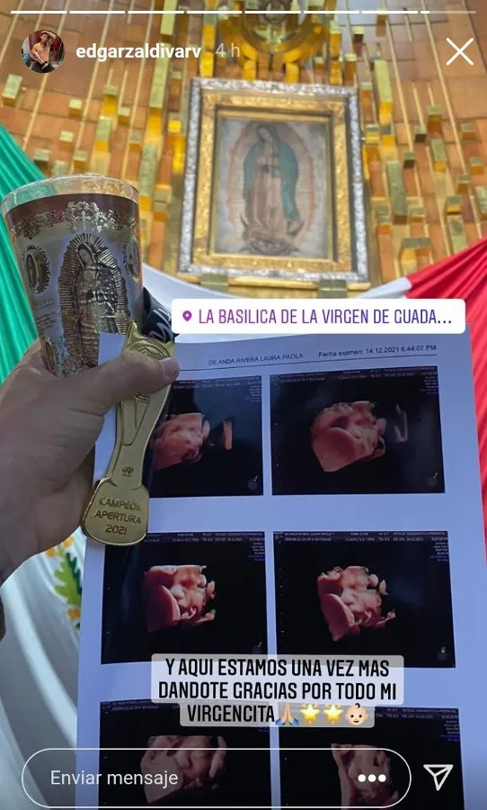 INSTAGRAM @EDGARZALDIVARV Visita de Zaldívar a la Basílica de Guadalupe