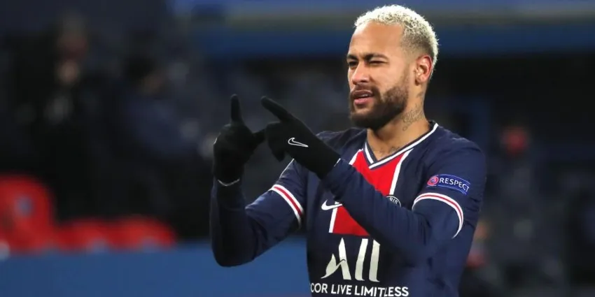 Neymar en un partido del PSG