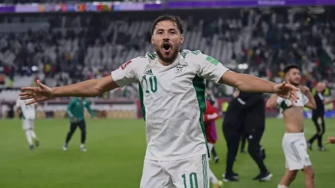 Youcef Belaili en festejo